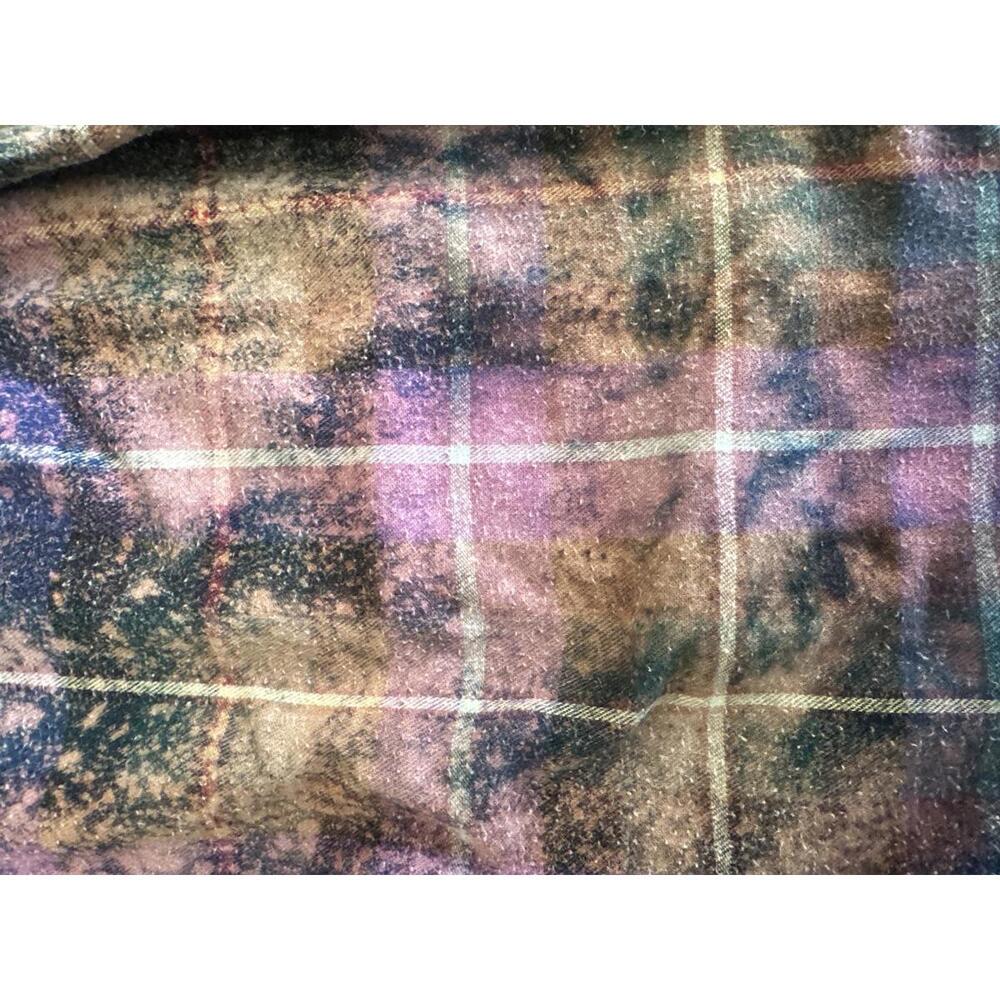 Upcylced Distressed Vintage Flannel Plaid Pants | Size XS | #OOAK - Picture 3 of 6